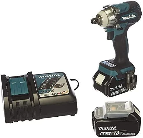 Makita DTW300RTJ Akumuliatorinis smūginis veržliasukis 18V, 2x5,0Ah Li-ion, 330 Nm, 1/2", LED, MAKPACK