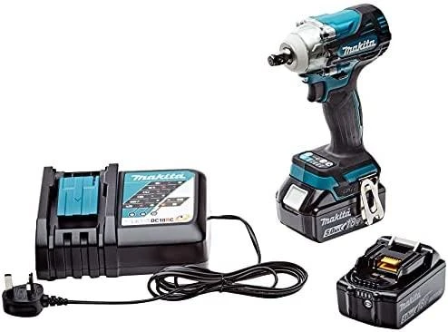 Makita DTW300RTJ Akumuliatorinis smūginis veržliasukis 18V, 2x5,0Ah Li-ion, 330 Nm, 1/2", LED, MAKPACK