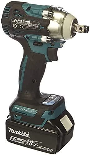 Makita DTW300RTJ Akumuliatorinis smūginis veržliasukis 18V, 2x5,0Ah Li-ion, 330 Nm, 1/2", LED, MAKPACK