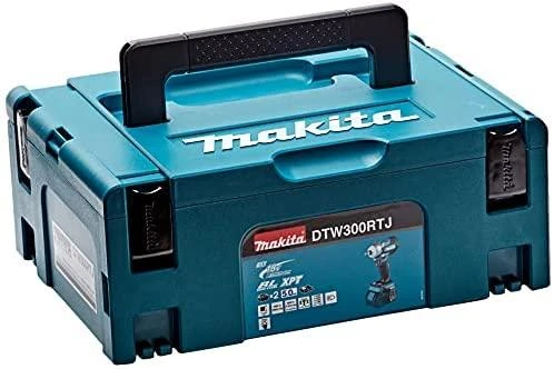Makita DTW300RTJ Akumuliatorinis smūginis veržliasukis 18V, 2x5,0Ah Li-ion, 330 Nm, 1/2", LED, MAKPACK