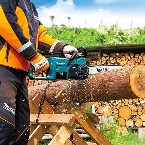 Makita DUC357RT Akumuliatorinis grandininis pjūklas, 18 V, 1 x 5,0 Ah, DC18RC, BL variklis, 350 mm, 7,7 m/s,