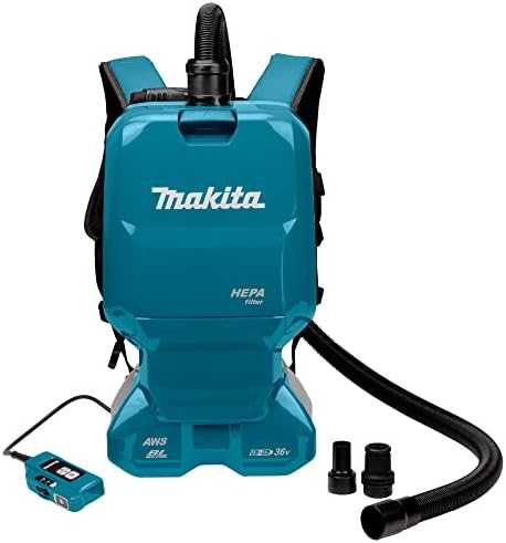 Makita DVC665ZU Akumuliatorinis (kuprinė) dulkių siurblys 2x18 V Li-ion, AWS, No acc., komplektuojama be akumuliatorių ir kroviklio!