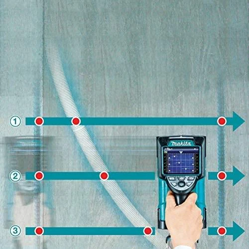 Makita DWD181ZJ Akumuliatorinis grindų ir sienų skeneris, 18V, Be akumuliatorių ir kroviklio!, MAKPACK