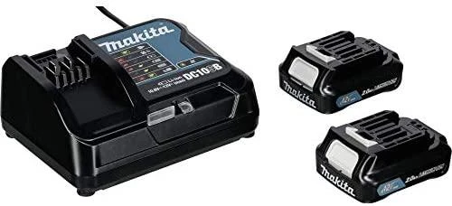 Makita 12V CXT kroviklis su dviem baterijomis