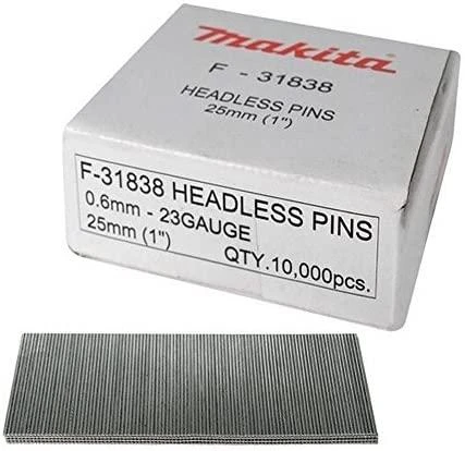 Makita Smeigės 0,6X25MM, Plienas P25, 10.000 Vnt. F-31838 Smeigės 0,6X25MM, Plienas P25, 10.000 Vnt. BPT350, BPT351, AF500HP