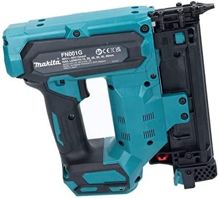 Makita FN001GZ Akumuliatorinis viniakalis XGT, 18Ga, 15-40mm, 100pcs., "Z" versija - komplektuojamas be akumuliatoriaus ir kroviklio