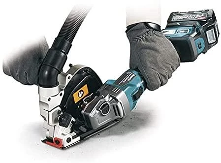 Makita GA023GM201 Kampinis šlifuoklis XGT, 125MM, 0-8500RPM; bešepetėlinis variklis, 2X4,0Ah; greitasis kroviklis; elektrinis stabdys; AFT; AWS (be AWS lusto); MAKPAC lagaminas; slankusis jungiklis, reguliuojamas greitis