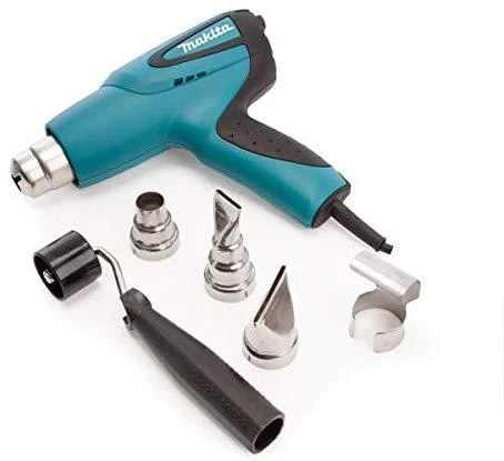 Makita HG6531CK Fenas 2000W, 80-650°C, Digital temp control & adjusting, 4 priedai