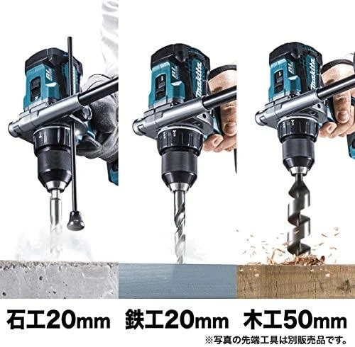 Makita HP001GZ Smūginis Akumuliatorinis gręžtuvas-suktuvas XGT, 140/68Nm, bešepetėlinis variklis, 13mm metalinis griebtuvas, "Z" versija - komplektuojamas be akumuliatoriaus ir kroviklio