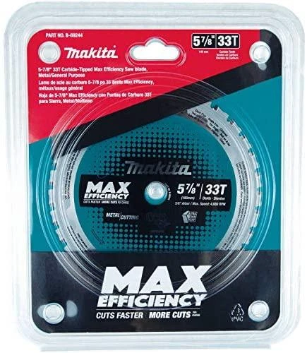 Makita T.C.T. pjūklas EFFICUT METAL 150X1.1X20mm 0° T33 B-69325 T.C.T • 150 x20 mm • T33 • 0° • Metalui