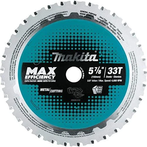 Makita T.C.T. pjūklas EFFICUT METAL 150X1.1X20mm 0° T33 B-69325 T.C.T • 150 x20 mm • T33 • 0° • Metalui