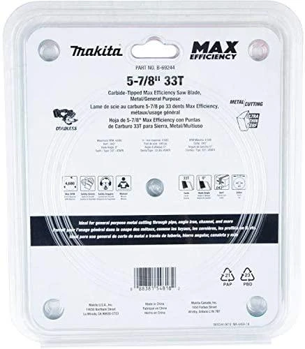 Makita T.C.T. pjūklas EFFICUT METAL 150X1.1X20mm 0° T33 B-69325 T.C.T • 150 x20 mm • T33 • 0° • Metalui