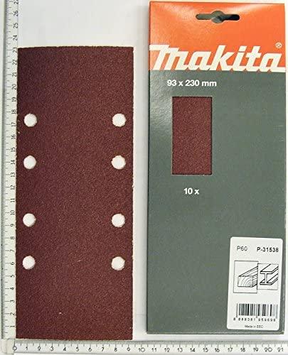 Makita Šlifavimo popierius 93X230 K60 (10Vnt.) BO3700,BO3710, DBO380, DBO381 P-31843