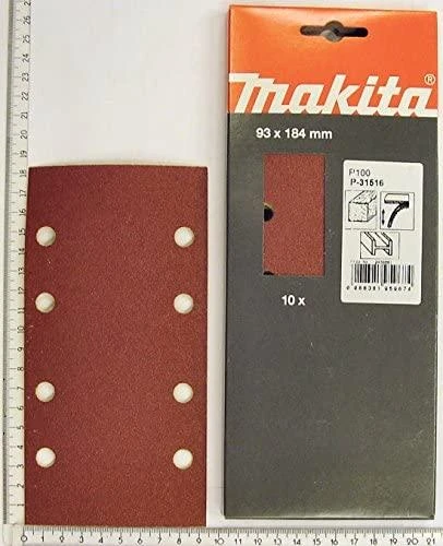 Makita Šlifavimo popierius 93X230 K80 (10Vnt.) BO3700,BO3710, DBO380, DBO381 P-31859