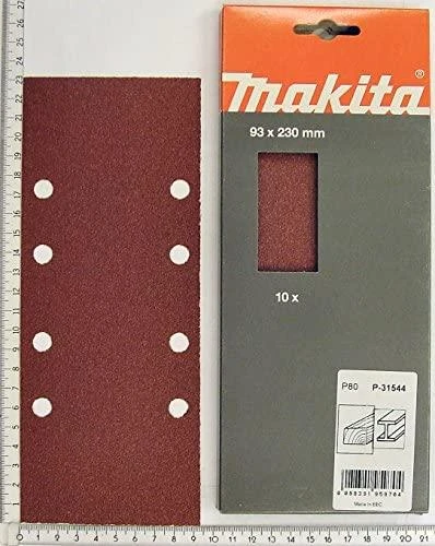 Makita Šlifavimo popierius 93X230 K80 (10Vnt.) BO3700,BO3710, DBO380, DBO381 P-31859