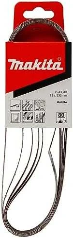 Makita Šlifavimo juosta 13X533 K80 (5Vnt.) 9032 P-43343