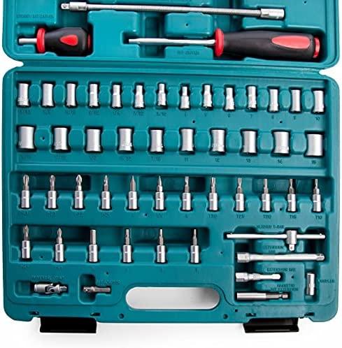 Įrankių komplektas Makita P-46470; 91 vnt.