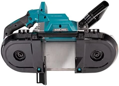 Makita PB002GZ Akumuliatorinis juostinis pjūklas XGT, 127x127 mm, bešepetėlinis variklis, XPT, Be akumuliatorių ir kroviklio!