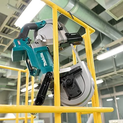 Makita PB002GZ Akumuliatorinis juostinis pjūklas XGT, 127x127 mm, bešepetėlinis variklis, XPT, Be akumuliatorių ir kroviklio!