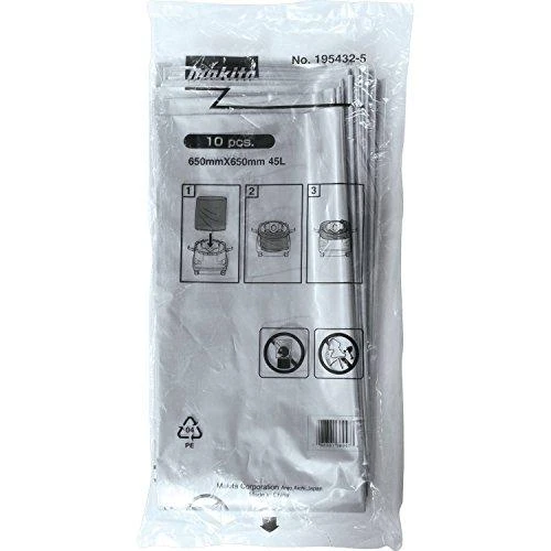 Makita 195432-5 Plastikinis dulkių maišas (10Vnt.) DVC860,DVC861, DVC862, DCS863, DVC864