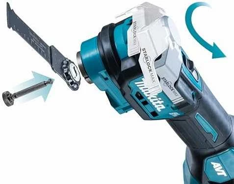 Makita TM001GZ Akumuliatorinis universalus švytuoklinis įrankis XGT, 10000-20000 jud/min, judesio kampas 3,2°,Starlock MAX, BL-motor, Be akumuliatorių ir kroviklio!