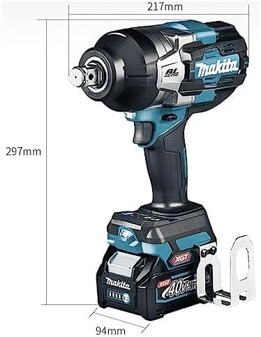Makita TW001GM201 Smūginis veržliasukis XGT, 3/4", 1800Nm, 2xLED, bešepetėlinis variklis, 2X4,0Ah, greitasis kroviklis; MAKPAC lagaminas