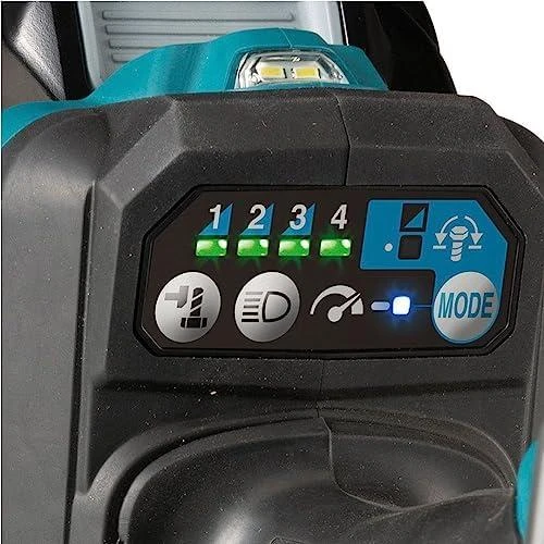 Makita TW001GM201 Smūginis veržliasukis XGT, 3/4", 1800Nm, 2xLED, bešepetėlinis variklis, 2X4,0Ah, greitasis kroviklis; MAKPAC lagaminas