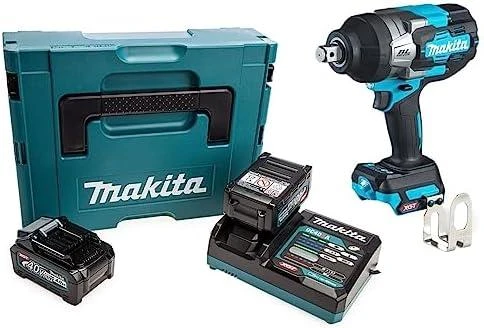 Makita TW001GM201 Smūginis veržliasukis XGT, 3/4", 1800Nm, 2xLED, bešepetėlinis variklis, 2X4,0Ah, greitasis kroviklis; MAKPAC lagaminas