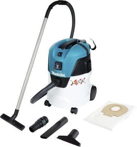 MAKITA Dulkių siurblys VC2512L 1000W 25L, su elektros lizdu, pusiau automatinis filtro valymas