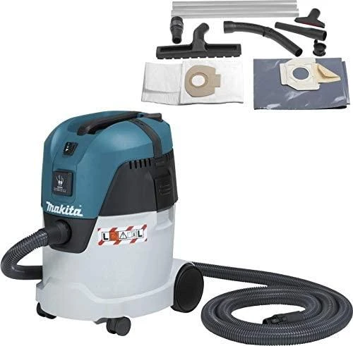 MAKITA Dulkių siurblys VC2512L 1000W 25L, su elektros lizdu, pusiau automatinis filtro valymas