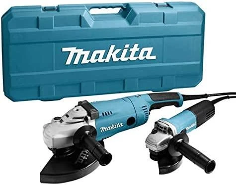 MAKITA KAMPINIS ŠLIFULĖLIŲ KOMPLEKTAS DK0053 (GA9020 + 9558HNR) DĖKLAS