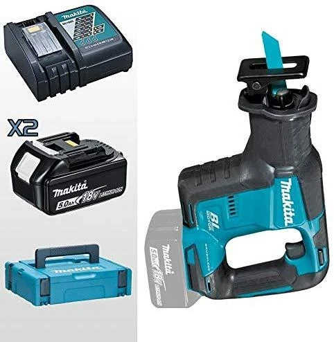 Makita DJR188RTJ Akumuliatorinis tiesinis pjūklas, 18 V, 2x5,0Ah Li-ion, BRUSHLESS