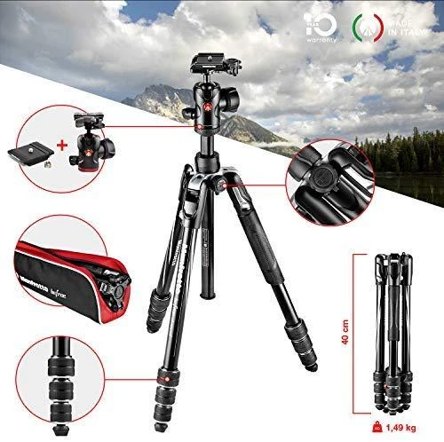 Tripodas - Manfrotto BEFREE Advanced Twist 8kg 150cm Aliuminis Juodas