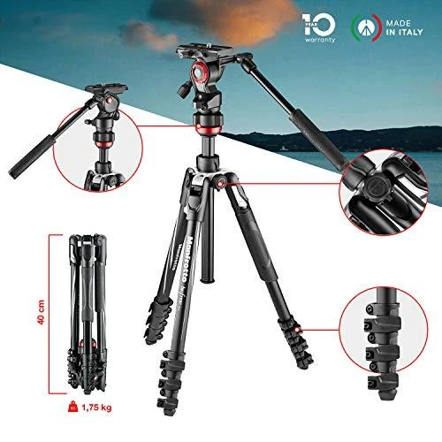 Manfrotto BEFREE Live svirtis, juoda
