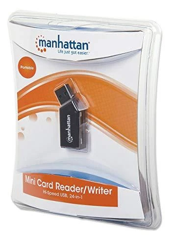 Klaviatūra Skaitytuvas Manhattan 24w1 SD/MicroSD/MMC USB 2.0 (101677)