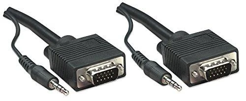 VGA D-Sub ir 3,5 mm garso jungčių komplektas