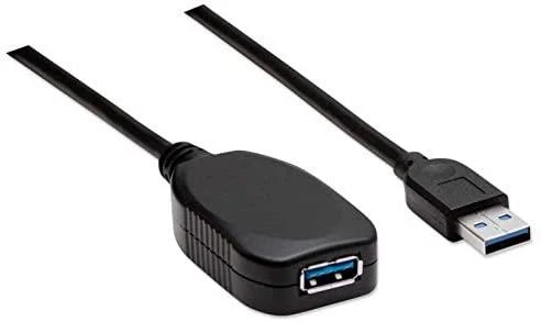 StarTech Manhattan 5m USB 3.0 USB kabelis 3.2 Gen 1 (3.1 Gen 1) USB A Juoda