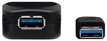 StarTech Manhattan 5m USB 3.0 USB kabelis 3.2 Gen 1 (3.1 Gen 1) USB A Juoda