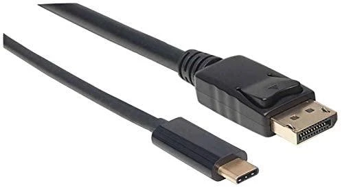 Manhattan 152464 vaizdo kabelio adapteris 2 m C tipo USB DisplayPort Juoda