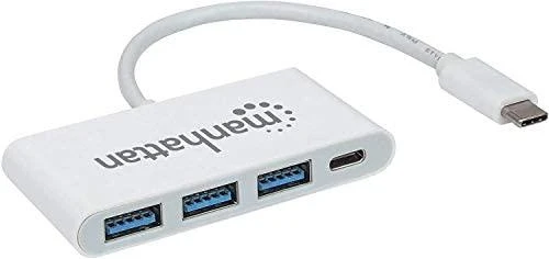 Intracom MANHATTAN USB-C 3.1 Gen 1 Type-C Hub USB Type-C kile su trimis A tipo prievadais ir vienu C tipo maitinimo tiekimo prievadu