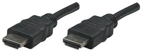 StarTech Intracom MANHATTAN didelės spartos HDMI kabelis ARC 3D 4K30Hz HDMI kištukinis ekranuotas 1,8 m 6 pėdų Juodas