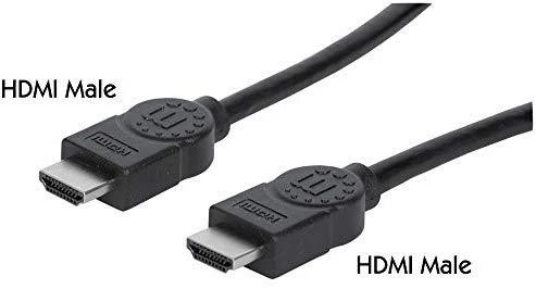 StarTech MANHATTAN 323215 Manhattan Monitorius Cable HDMI/HDMI 1.4 Ethernet 2m Juodas Nikeliuoti kontaktai