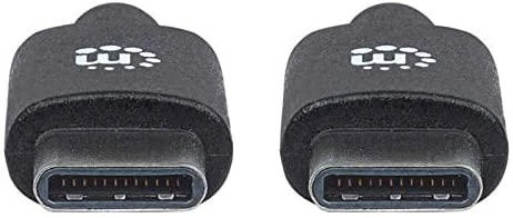 Kabelis USB Manhattan USB-C - USB-C 1 m Juodas (353526)