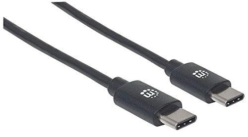 MANHATTAN  354905 SuperSpeed USB-C Device Cable USB 3.2 Gen 1, Type-C Male to Type-C Male, 5 Gbps, 2 m, Juodas