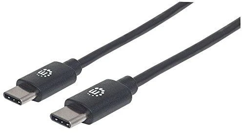 MANHATTAN  354905 SuperSpeed USB-C Device Cable USB 3.2 Gen 1, Type-C Male to Type-C Male, 5 Gbps, 2 m, Juodas