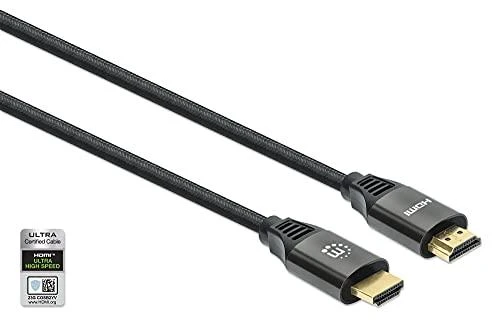 Intracom MANHATTAN 8K 60Hz sertifikuotas ypač didelės spartos HDMI laidas su eternetu 2 m