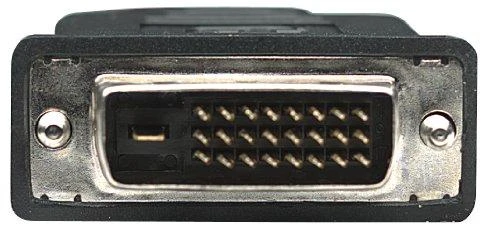 StarTech Intracom MANHATTAN HDMI / DVI Cable 1.8m juodas HDMI 19 kontaktų kištukas DVI-D 24+1 male auksinis padengtas jungtys