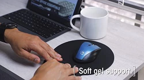 Intracom MANHATTAN Wrist-Rest Pelės kilimėlis Ergonomiškas dizainas Kovoja su nuovargiu Neslystantis pagrindas Minkštas riešo atramas jaučiasi kaip gelis juodas