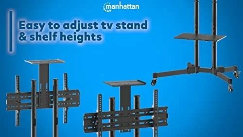 Manhattan 461238 monitoriaus laikiklis arba stovas 177,8 cm (70") Juoda