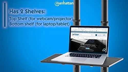 Manhattan 461238 monitoriaus laikiklis arba stovas 177,8 cm (70") Juoda